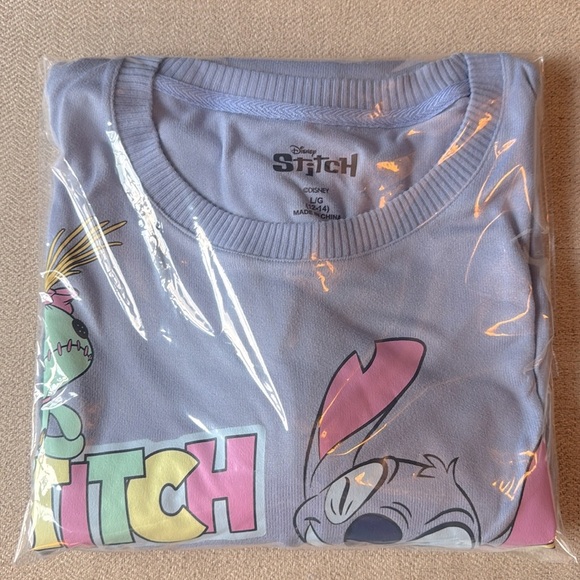 Disney Stitch Lavender Sweatshirt Dress - Picture 9 of 10